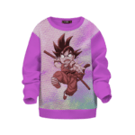 Dragon Ball Z Striking Kid Goku Cool Tie Dye Kid Sweatshirt