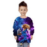 Dragon Ball Z Super Saiyan Prince Majin Vegeta Galaxy Kids Sweatshirt