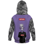 Dragon Ball Z Supreme Kai Shin Black Camo Kids Hoodie Back