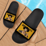 Dragon Ball Z The Entertaining Mr. Satan Awesome Slide Footwear