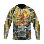 Dragon Ball Z Awesome The Pride Majin Vegeta Super Saiyan Hoodie