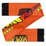 Dragon Ball Z Typography Anime Logo Orange Wool Muffler