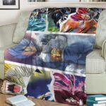 Dragon Ball Z Vegeta All Forms Fantastic Landscape Blanket