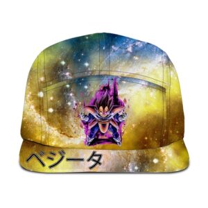 Dragon Ball Z Vegeta Base Form Purple Aura Galaxy Camper Cap