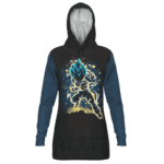 Dragon Ball Z Vegeta SSGSS Galactic Art Hoodie Dress