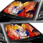 Dragon Ball Z Vegeta Saiyan Prince Art Windshield Sun Shade