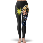 Dragon Ball Z Vegeta Super Saiyan 2 Cool Black Yoga Pants