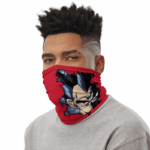 Dragon Ball Z Vegeta Torn Design Red Face Covering Neck Gaiter