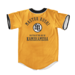 Dragon Ball Z Master Roshi Punch Turtle Kanji Baseball Jersey
