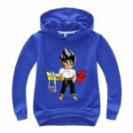 Dragon Ball Z Saiyan Vegeta Black Kids Long Sleeve Hoodie