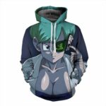 Dragon Ball Bulma Sexy Curve Power Scouter Anime Theme Design Hoodie