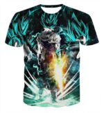 Dragon Ball Vegito Super Saiyan Power Up Potara Fusion Design T-Shirt