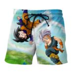 Dragon Ball Gohan Trunks Kid Cute Theme Saiyan Colorful Vibe Shorts