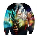 Dragon Ball Goku Black Fusion Zamasu Evil Villain Graphic Print Sweatshirt