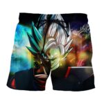 Dragon Ball Goku Black Fusion Zamasu Evil Villain Graphic Summer Shorts
