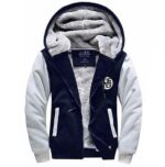 Dragon Ball Goku Cosplay Go Symbol Zipper Navy Grey Hooded Jacket - Saiyan Stuff - 1