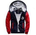 Dragon Ball Goku Cosplay Go Symbol Zipper Red Navy Hooded Jacket - Saiyan Stuff - 1