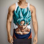 Dragon Ball Goku God Saiyan Blue SSGSS Summer Design Tank Top