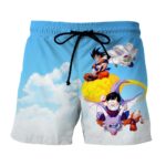 Dragon Ball Goku Piccolo Gohan Krillin Bright Color Summer Shorts