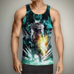 Dragon Ball Goku Super Saiyan Power Up Potara Fusion Design Tank Top
