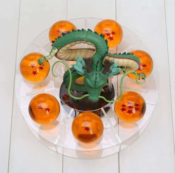 Dragon Ball Green & Golden Shenron 7 Crystal Balls Shelf Figure Set - Saiyan Stuff