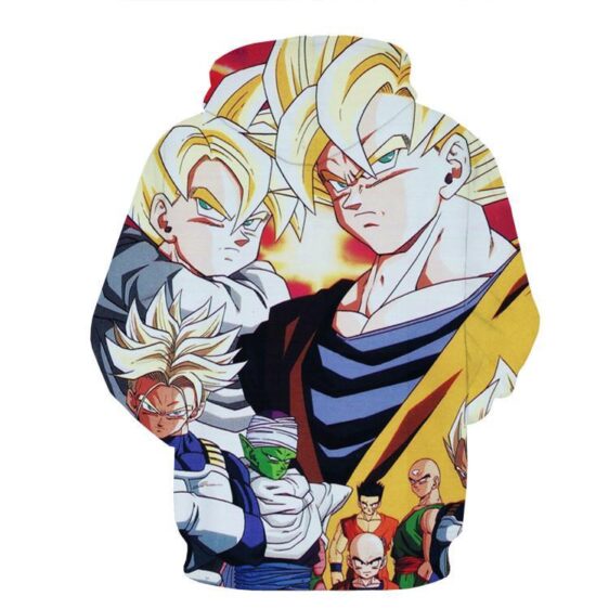 Dragon Ball Heroes Group Saiyan Human Cool Streetwear Design Hoodie - Image 2
