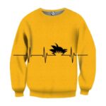 Dragon Ball Kid Goku Heart Beat Symbol Cool Creative Design Sweatshirt
