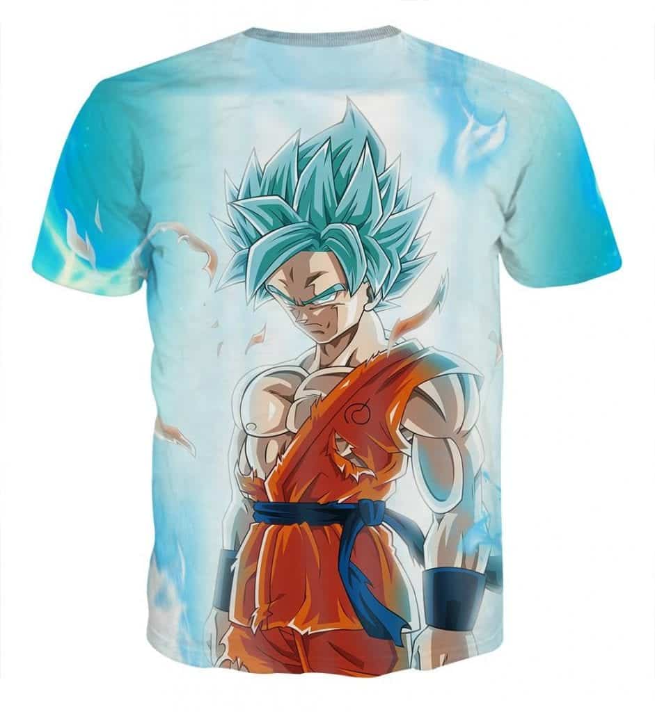 SSJ2 Son Goku Super Saiyan 2 Flame Fire 3D T-Shirt — DBZ Store