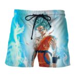 Dragon Ball Serious Super Saiyan Goku 2 Blue Epic Boardshort