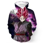 Dragon Ball Super Black Goku Super Saiyan Rose Lightning 3D Hoodie