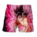 Dragon Ball Super Bruised Goku Red Kaioken Torn Up Boardshorts