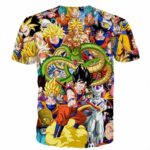 Dragon Ball Super Characters Heroes Goku Shenron Graphic 3D T- Shirt - Saiyan Stuff