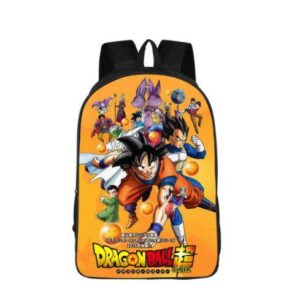 Dragon Ball Z Anime￼ Shoulder BAG SCHOOL BACKPACK Son Goku Orange Oxford  cloth
