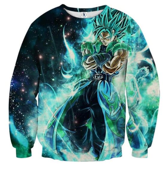 Dragon Ball Super Gogito 2 Blue Super Saiyan Kaioken Cool Sweater