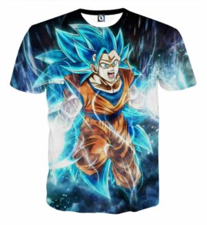 Dragon Ball Super Goku 3 Super Saiyan Blue Kaioken Cool T-Shirt