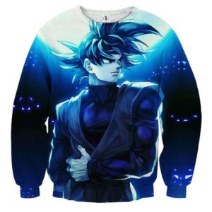 Dragon Ball Super Goku Black Cool Night Blue Sea Sweatshirt