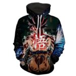 Dragon Ball Super Goku Kanji Symbol Epic Back View Hoodie