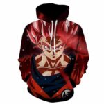 Dragon Ball Super Goku Super Saiyan 2 Red Kaioken Hoodie