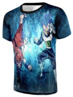 Dragon Ball Super Goku Vegeta Super Saiyan Thunder Power Cool Design T-Shirt