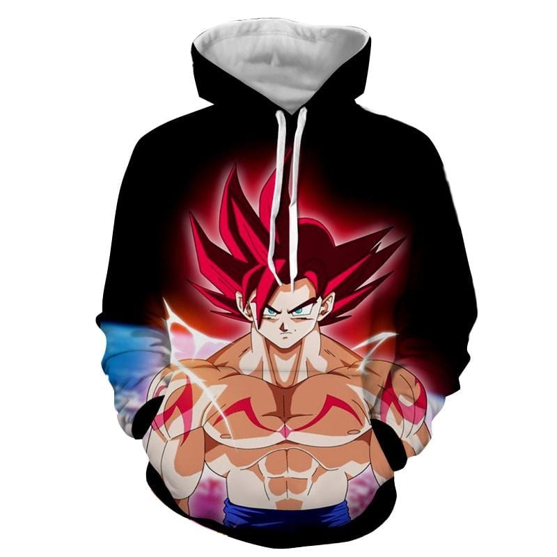Goku hoodie sale red