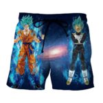 Dragon Ball Super Saiyan God Blue Goku Vegeta Dope Boardshorts