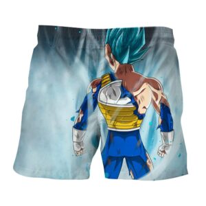 Dragon Ball Super Saiyan God Vegeta Cool Back View Boardshorts