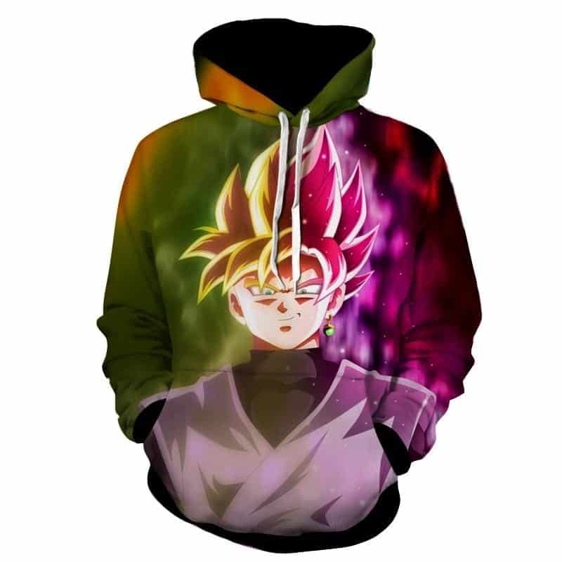 Rose goku black hoodie online