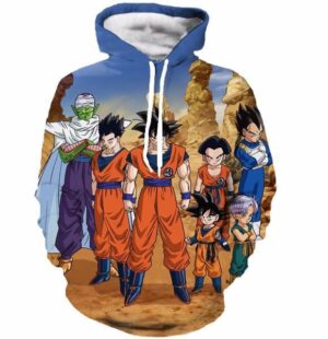 Dragon Ball Z-Fighters Team Earth's Special Forces 3D Hoodie - Saiyan Stuff