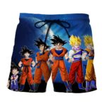 Dragon Ball Z Cool Goku Super Saiyan Transformation Boardshorts
