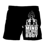 Dragon Ball Z Goku Super Saiyan Epic Black Fitness Boardshorts