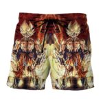 Dragon Ball Z Goku Super Saiyan Strong Serious Epic Boardshorts