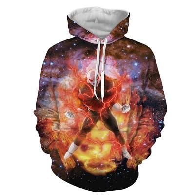 Dragon Ball Z Jiren In His Powerful Flaming Aura Hoodie