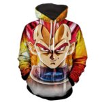 Dragon Ball Z SSJ Red Hair Unstoppable Vegeta Hoodie