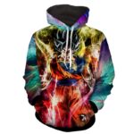 Dragon Ball Z Son Goku Ultra Instinct Colorful Hoodie